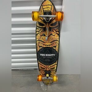 Skateboard with Orange Wheels